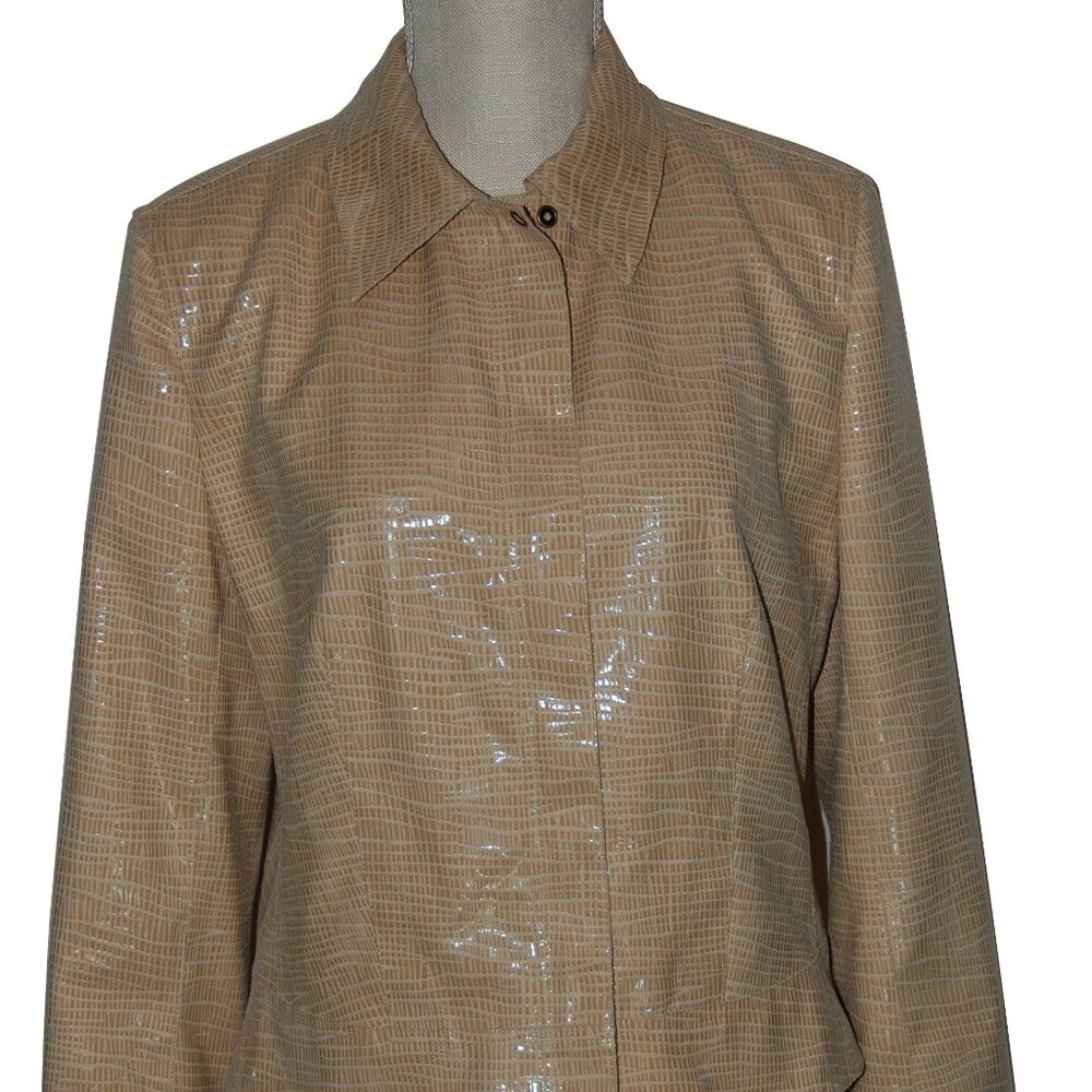Rare Vintage Carlisle Womens Teak Long Sleeve Jacket 105556 Size 10 NWT